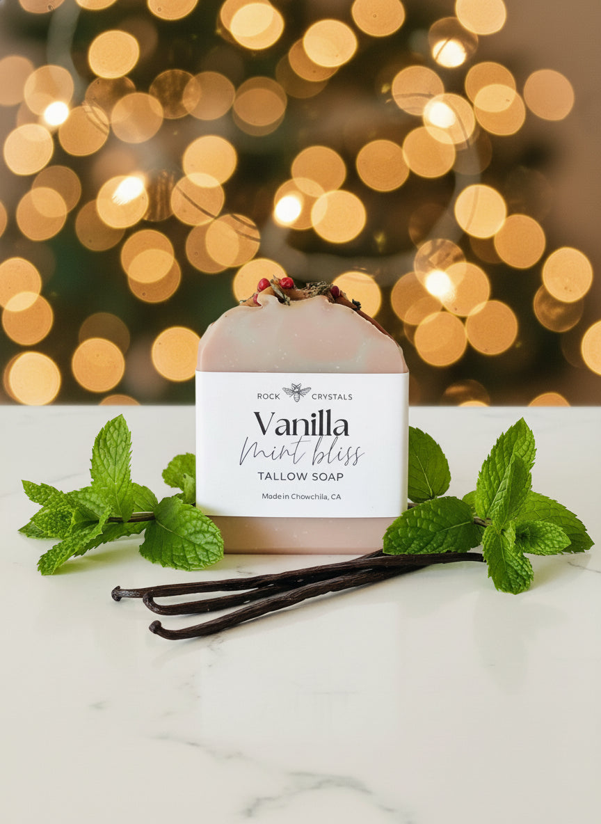 Vanilla mint bliss Tallow Soap