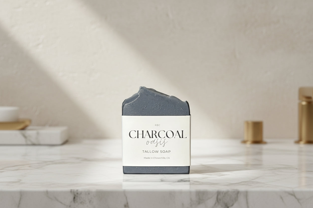 Charcoal Oasis Tallow Soap