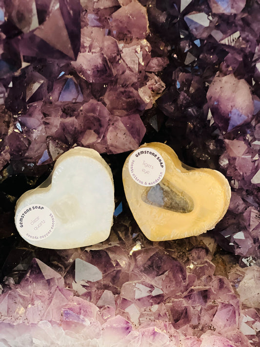 Heart Gemstone Soap