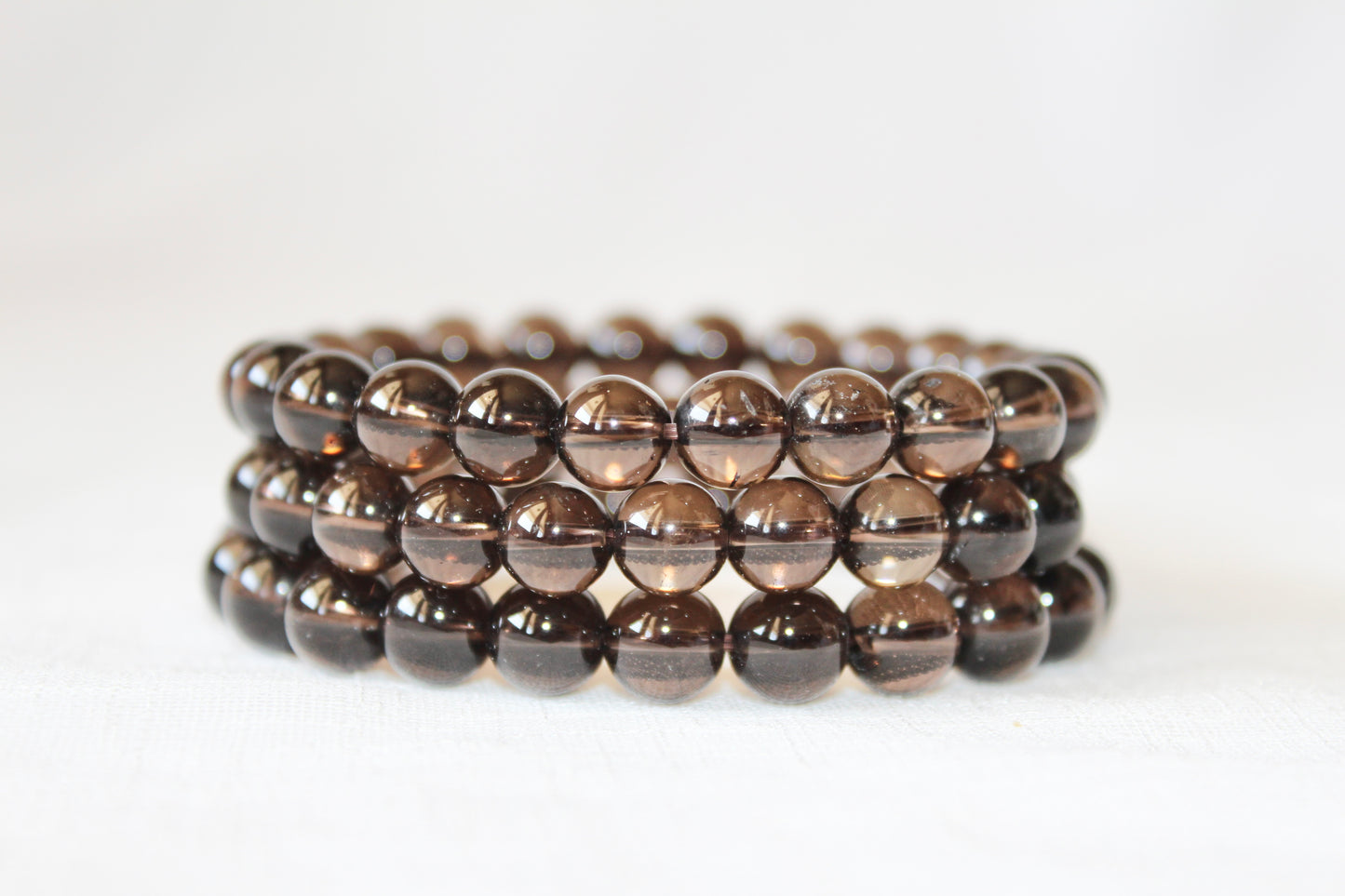 Smoky Quartz stretch bracelet 8mm