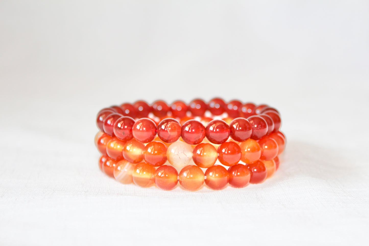 Carnelian stretch bracelet