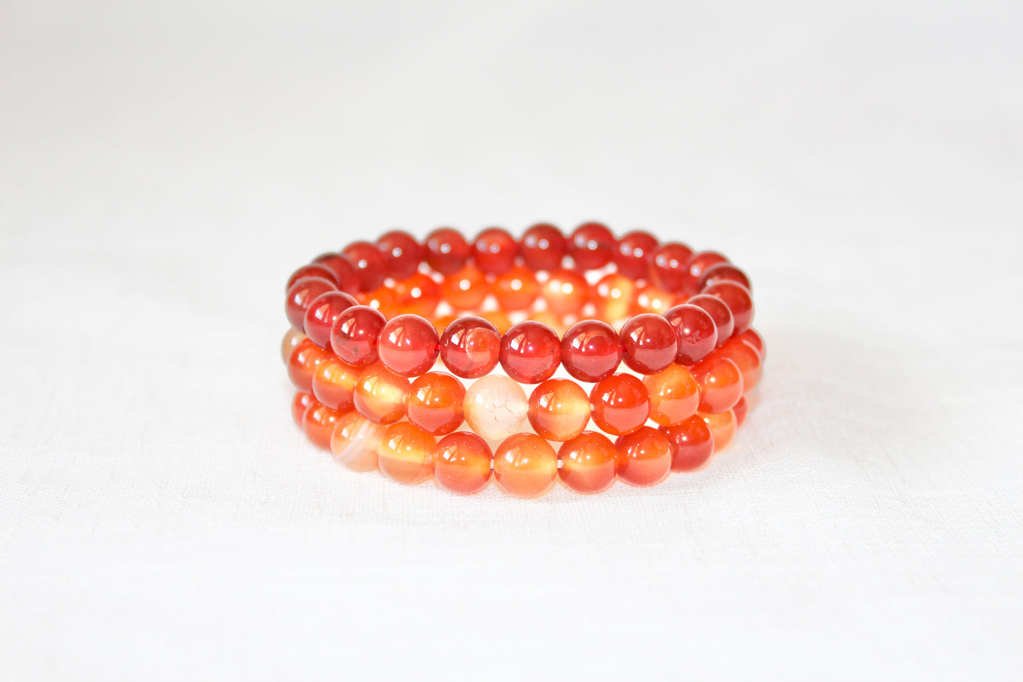 Carnelian stretch bracelet