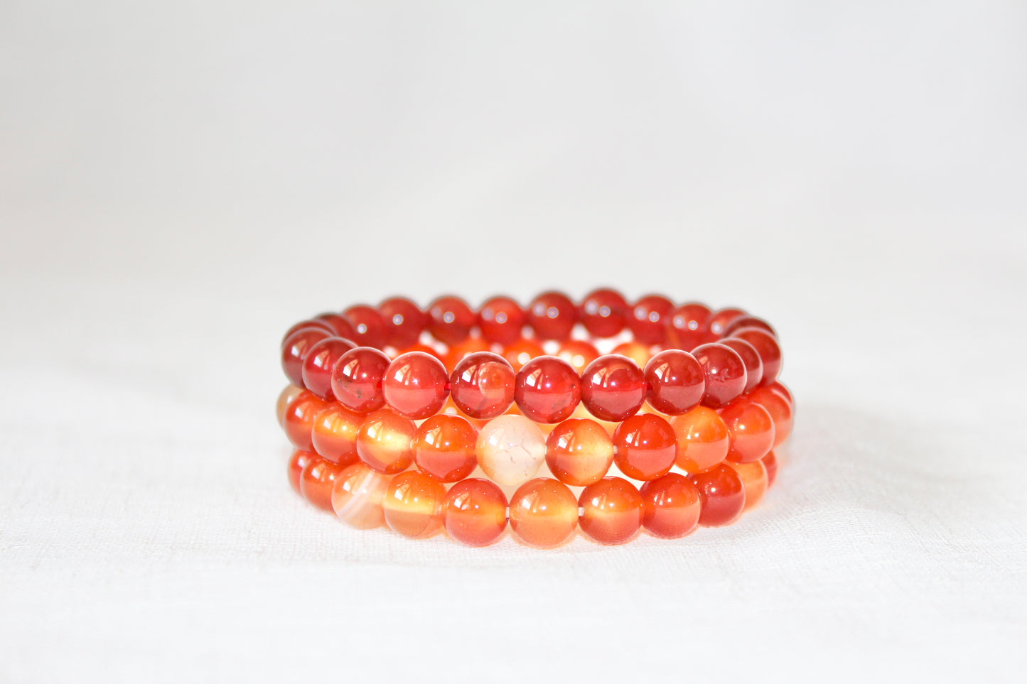 Carnelian stretch bracelet