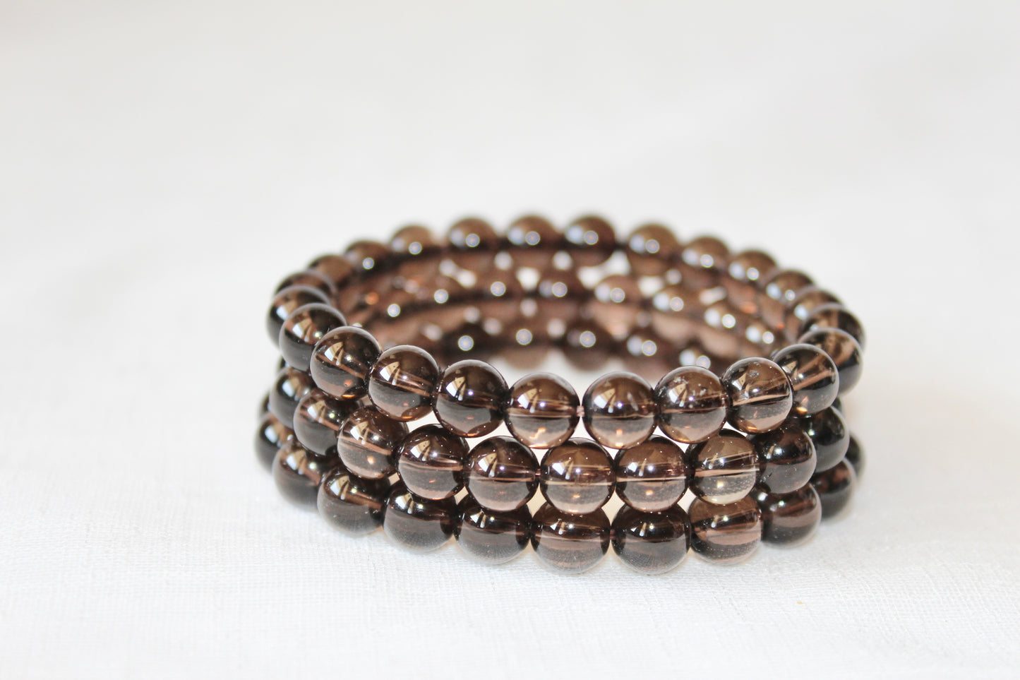 Smoky Quartz stretch bracelet 8mm