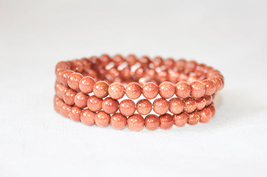 Goldstone bracelet